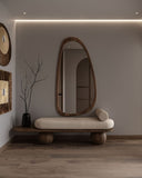 A set of Bench And Mirror